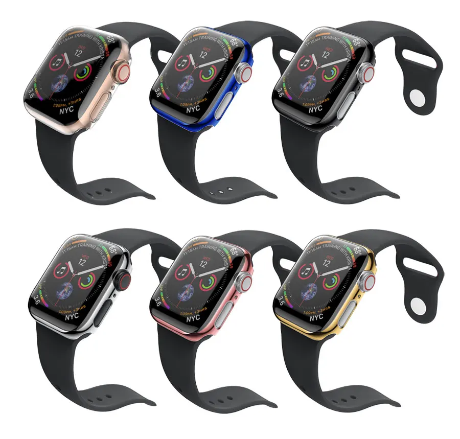 Защитный чехол для apple watch 5 44 мм 40 мм iwatch Группа 42 мм 38 мм Покрытие ПК Бампер ремешок для часов Браслет apple watch группа 4