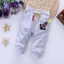 Детские летние капри мужской Штанишки для малышей стиль от 0 до 3 лет, на гусеничном ходу 19 корейско-Стиль Модные дышащие хлопковые носки для младенцев сковорода