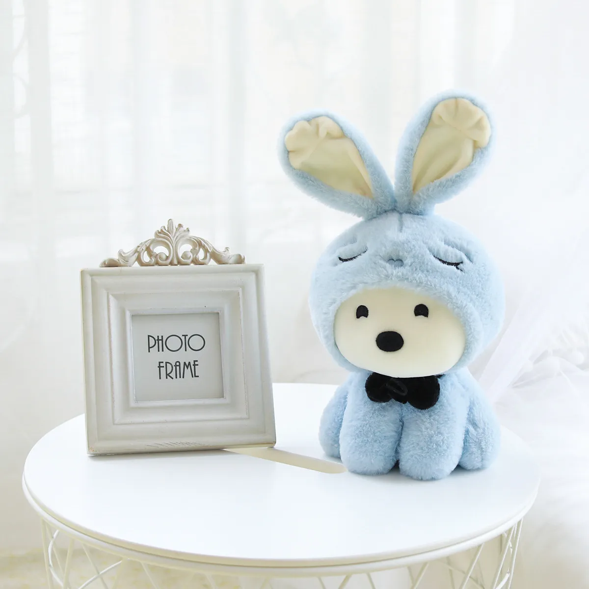 Wholesale hot sale cute super cute double-sided rabbit doll pillow plush toy doll child girlfriend favorite birthday gift holida