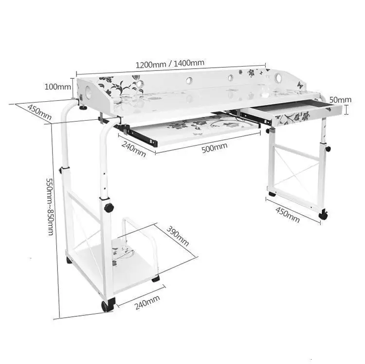 Mesa Para Escritorio офисная мебель, подставка для ноутбука, поднос для кровати, прикроватный столик для ноутбука, регулируемый стол для компьютера, стол для учебы