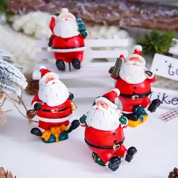 

Santa Claus Figurine Set Resin Christmas Decoration Christmas Home Decorations
