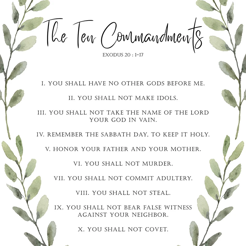 Ten 10 Commandments Posters 2