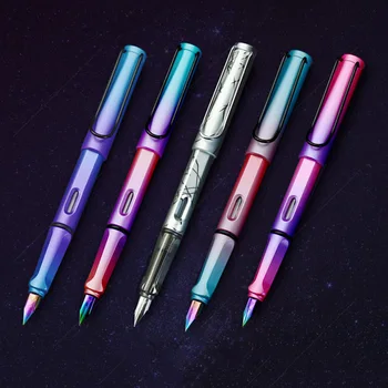 

1Pc 0.5mm Creative Colorful Fountain Pens Colors Nib Fountain Pens For School Writing Office Supplies Korean Stationery