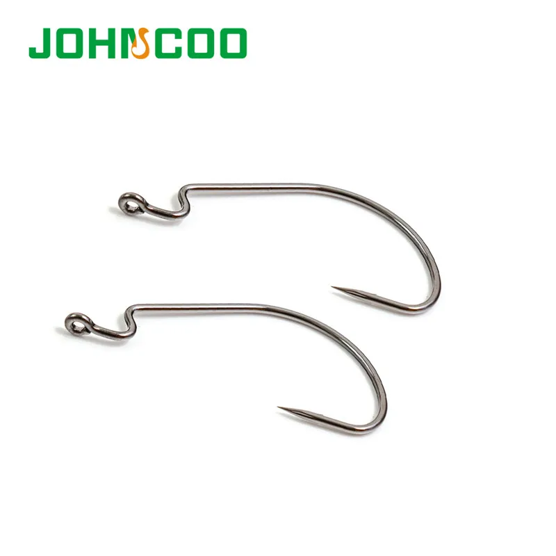 JOHNCOO 10 шт. 4#2#1#2/0# Высокие рыболовные крючки широкий крючок острый мягкий наживка углеродистая сталь одинарный колючий крючок рыболовные снасти