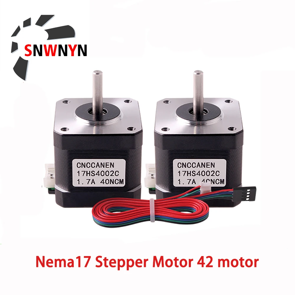 

Rtelligent Nema17 Stepper Motor 42 Motor Nema 17 Motor 40N.CM 1.7A (17HS4401-DuPont) Motor 4-Lead For 3D Printer Printing XYZ