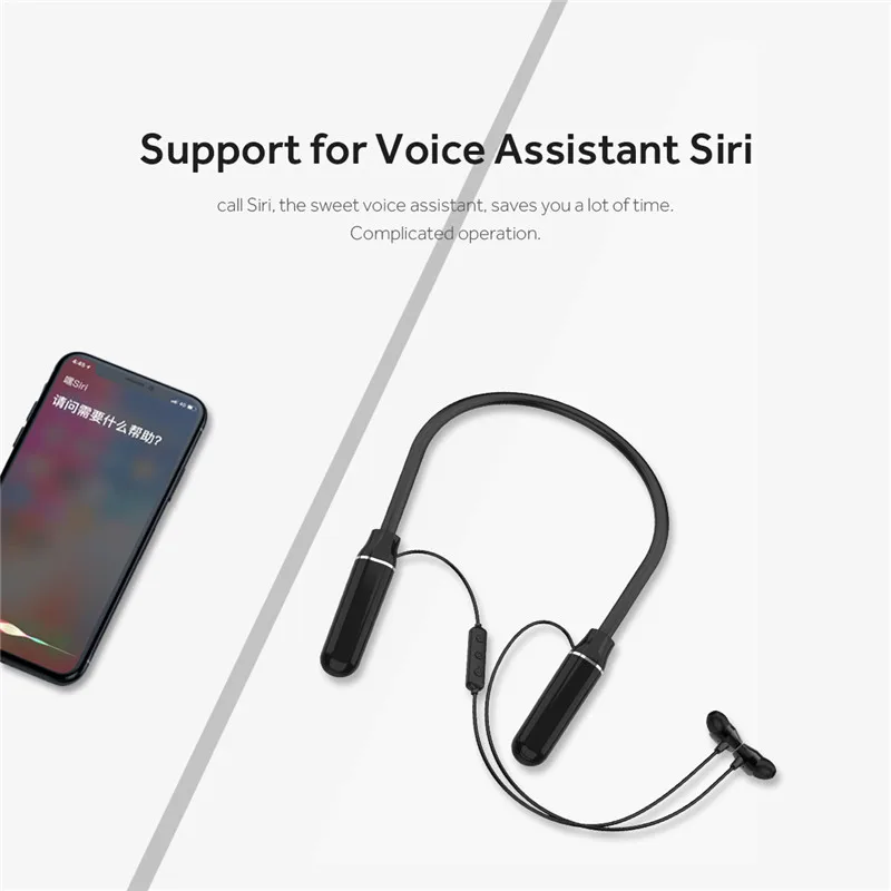 Lyenn A8 Bluetooth 5,0 наушники гарнитура спортивные водонепроницаемые шейные ушные крючки магнетитц всасывания Поддержка Siri для iPhone Android