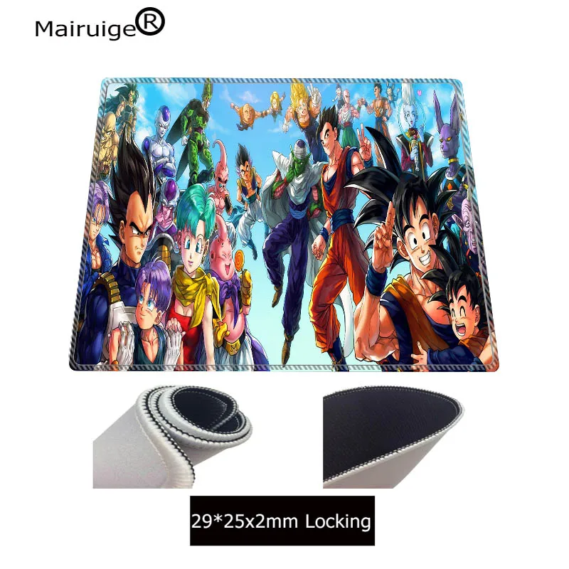  Dragon Ball Anime Large Gaming Mouse Pad Lock Edge Mouse Mat for Laptop Computer Keyboard Pad Desk 