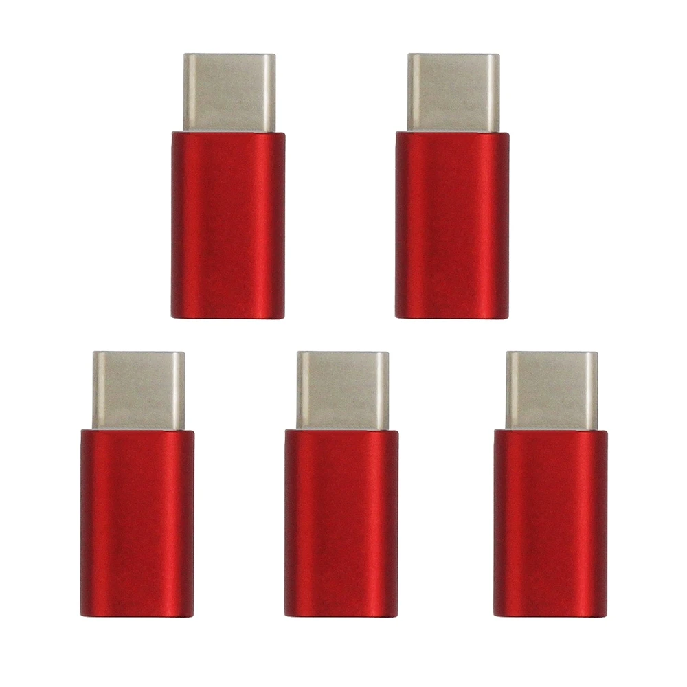5 шт. микро-usb из алюминиевого сплава к USB 3,1 тип-c адаптеры для зарядки и синхронизации данных