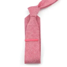 Набор мужских галстуков и зажимов, 6 см, хлопок/лен, сплошной цвет, узкие галстуки, 4,5 см, Официальный сплав, зажим для галстука, свадебные костюмы, аксессуары, ювелирные изделия