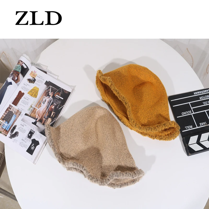 ZLD осенне-зимняя Лыжная теплая шерстяная Рыбацкая шляпа мужская хип-хоп Регулируемая прочная чашка Женская шерстяная фетровая шляпа