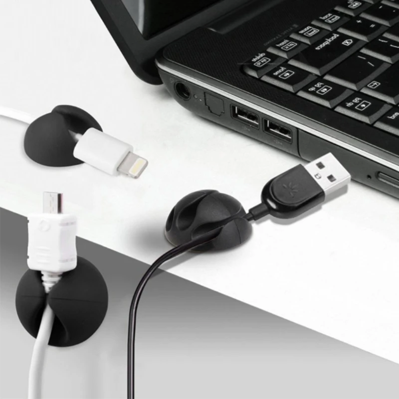 10x силиконовый usb-кабель клип линия намотки провод для наушников Органайзер провода управления