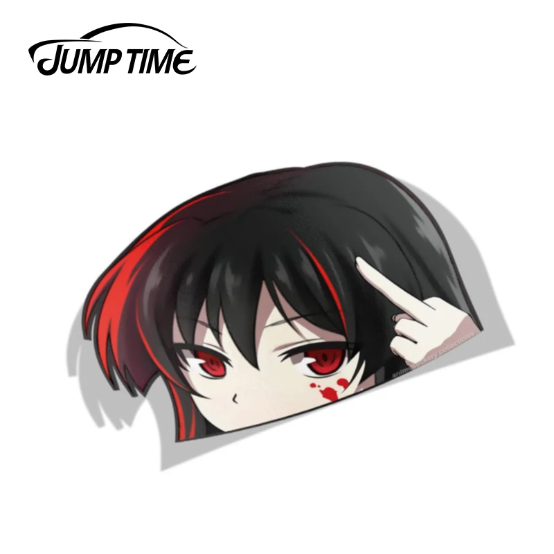 Веселая графика для Akame Ga Kill BIG HEAD 13 см х 9 4 аниме милые наклейки авто ноутбука на