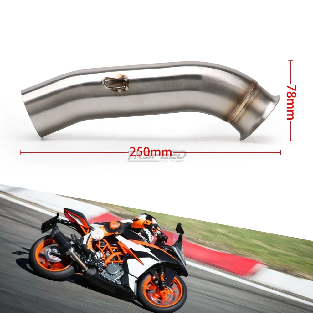 Для KTM Duck 390 250 Duck RC 390 RC RC390 17 slip мотоциклетный глушитель средняя труба