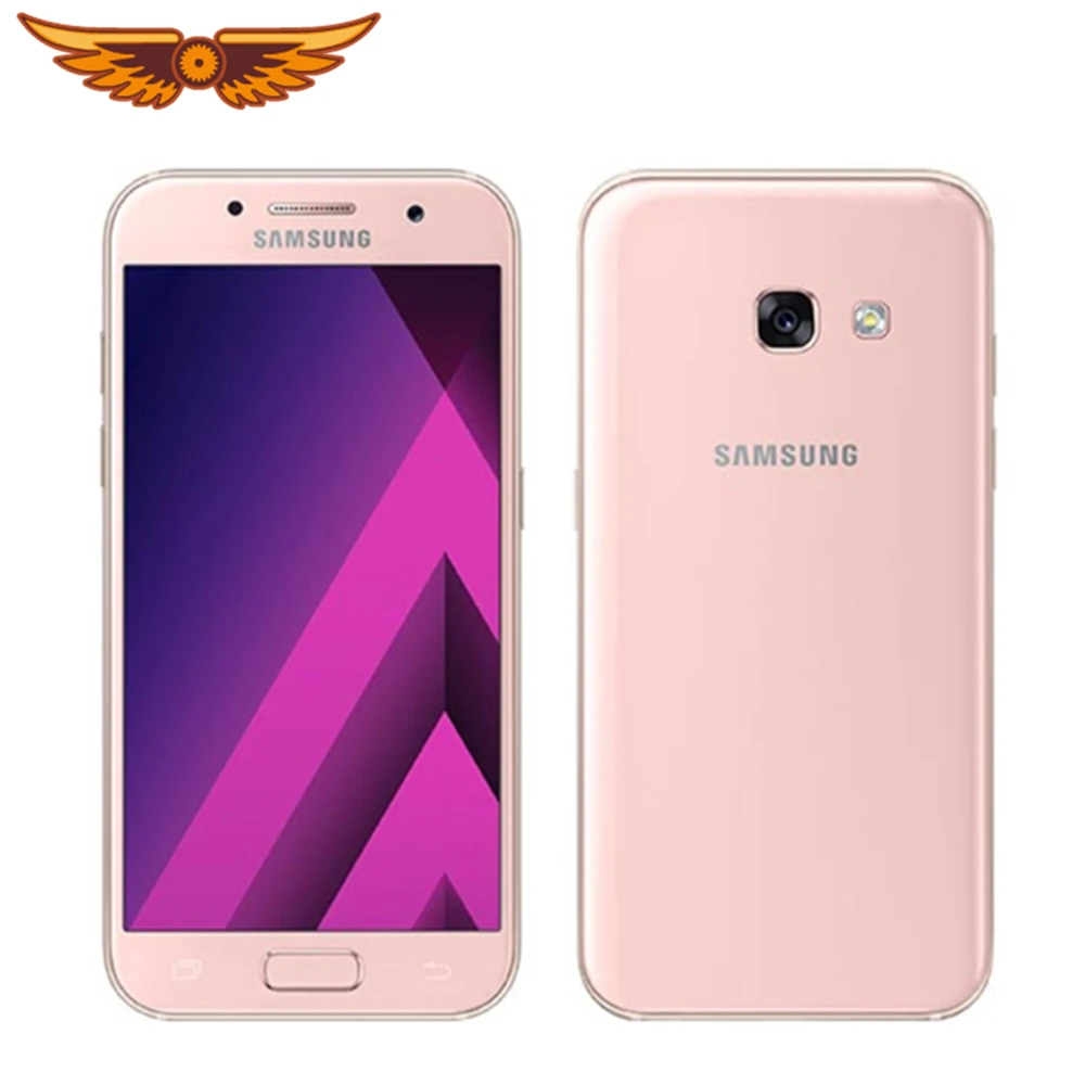 Оригинал Samsung Galaxy A3(2017) A320F Восьмиядерный 4 7 дюймов 2 Гб оперативной памяти 16