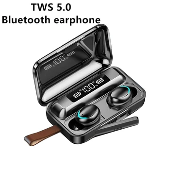 

TWS 5.0 Bluetooth business headset charging box wireless headset 9D stereo sports waterproof with microphone earbud headphones