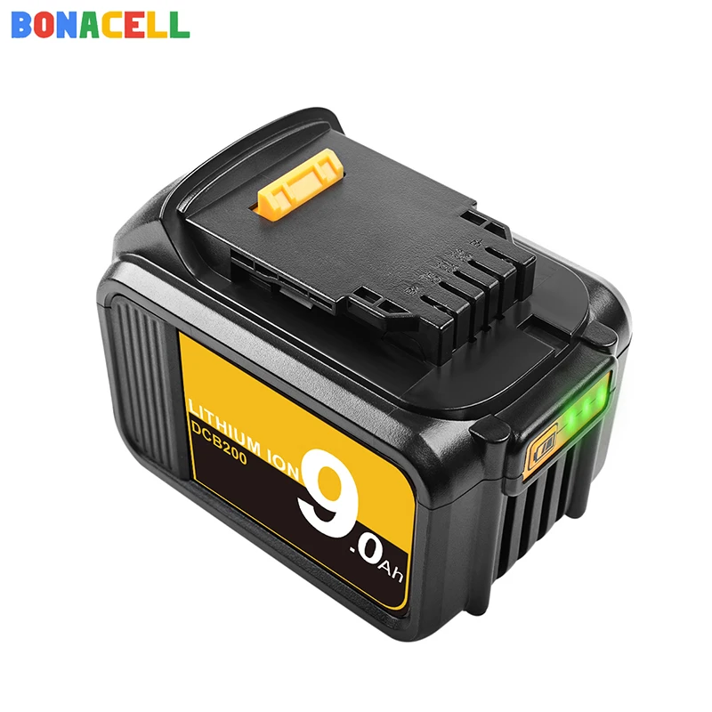 Сменный литий ионный аккумулятор Bonacell DCB200 20 в 9000 мАч 1 упаковка|Перезаряжаемые