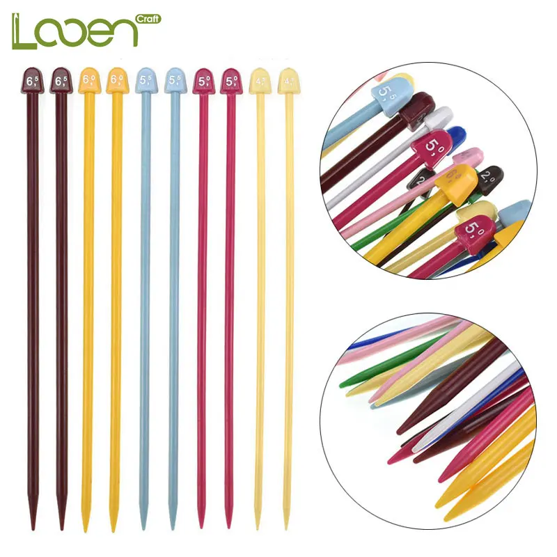 Looen 2,0-6,5 мм, спицы для вязания, 10 пар, набор спиц для вязания, сделай сам, плетение для одежды, свитера, иглы, искусство, ремесло, крючок, инструменты для мам