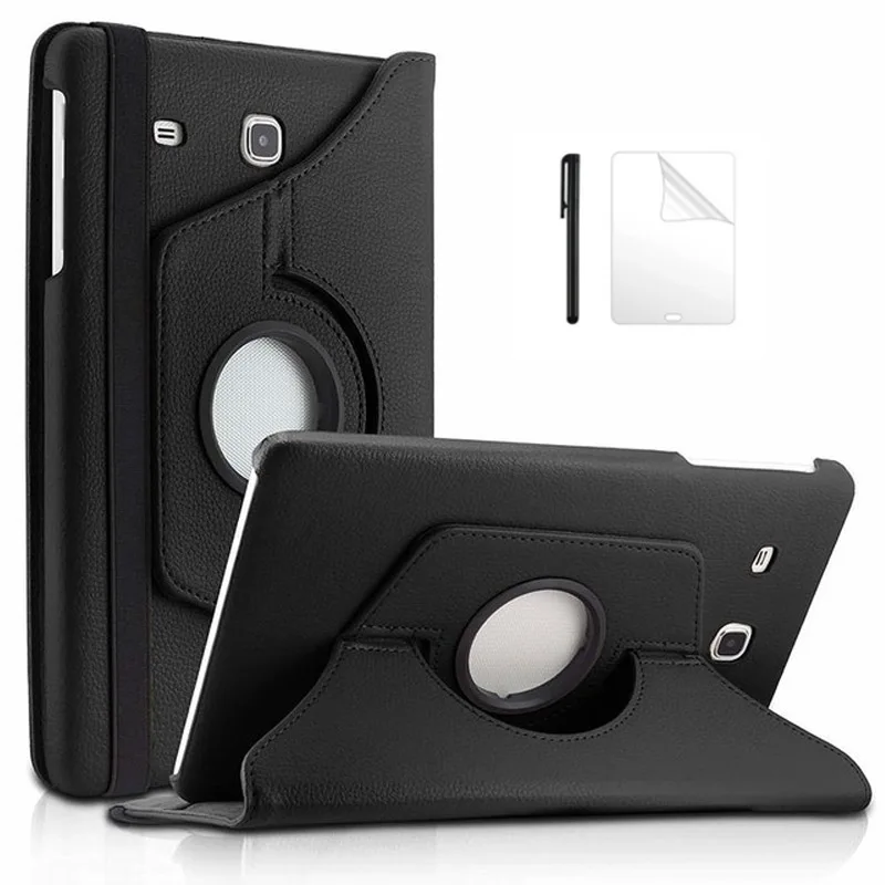 

360 Degree Rotating PU Leather Case for Samsung Galaxy Tab E 8.0 SM-T377 Cover for Tab E 8.0inch T375 T378 Tablet Case +FilmPen