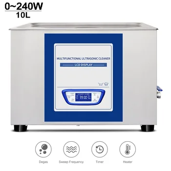 

10L Ultrasonic Cleaning Machine Sweep Frequency Degassing Ultrasonic Cleaner Motherboard DPF Stainless Steel Ultrasonic Washer