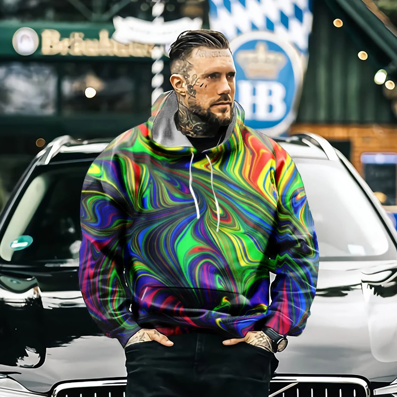 

2021 уличная Толстовка в стиле Харадзюку с объемным рисунком в американском стиле, повседневная мужская весенне-осенняя Толстовка