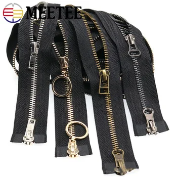

1/3pcs 80/150cm Auto Lock Metal Zipper for Coat Down Jacket Zips Double-slider Zippers DIY Bag Clothing Sewing Accessories ZA165
