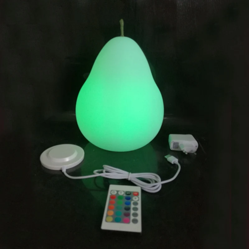 Новое поступление, D20* H25cm, светильник в форме груши, Прекрасный Романтический Креативный светодиодный светильник, настольные лампы для детей,, 1 шт