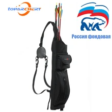 Охотничья дверь Открытый Охота стрельба из лука Колчан Стрелка Держатель Лук Назад сумка на плечо карман на молнии