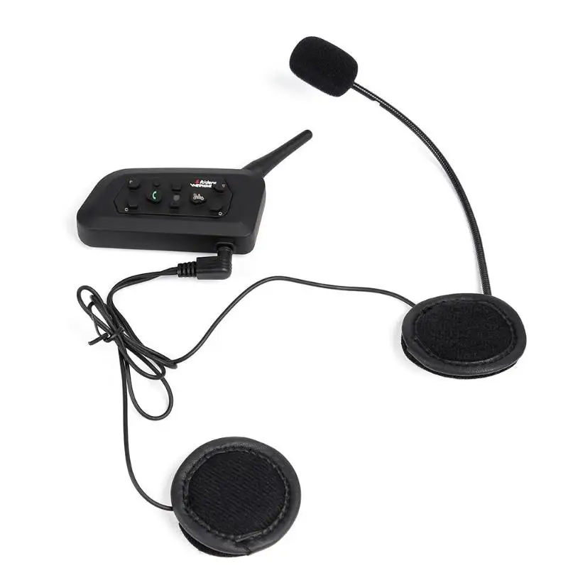 VNETPHONE V6 1200 м bluetooth Интерком мотоциклетный шлем домофон водонепроницаемый беспроводной BT гарнитура для 2 гонщиков