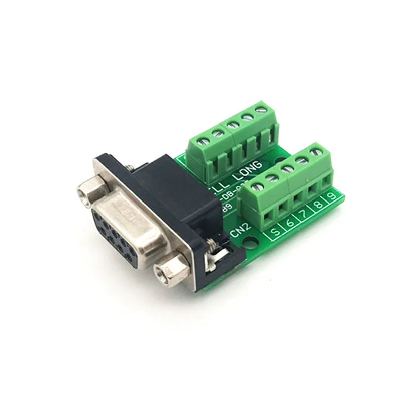 DB9 Женский Breakout Board, D'SUB верхняя переходная плата, модуль DSUB клеммного блока