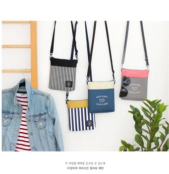 

Simple Small Cloth Shoulder Bag Fashion Mini Oxford Cloth Travel Canvas Purse Sweet and Stylish Portable Shoulder Small Bag