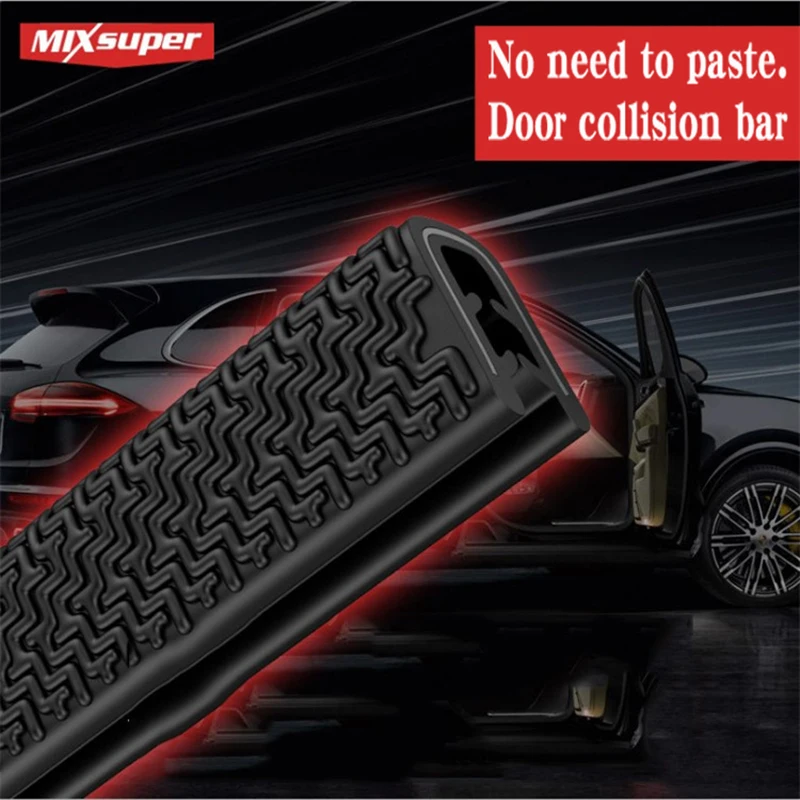 Universal 5Meter U type door seal car sound insulation car door sealing strip rubber weatherstrip edge trim noise Anti-collisio