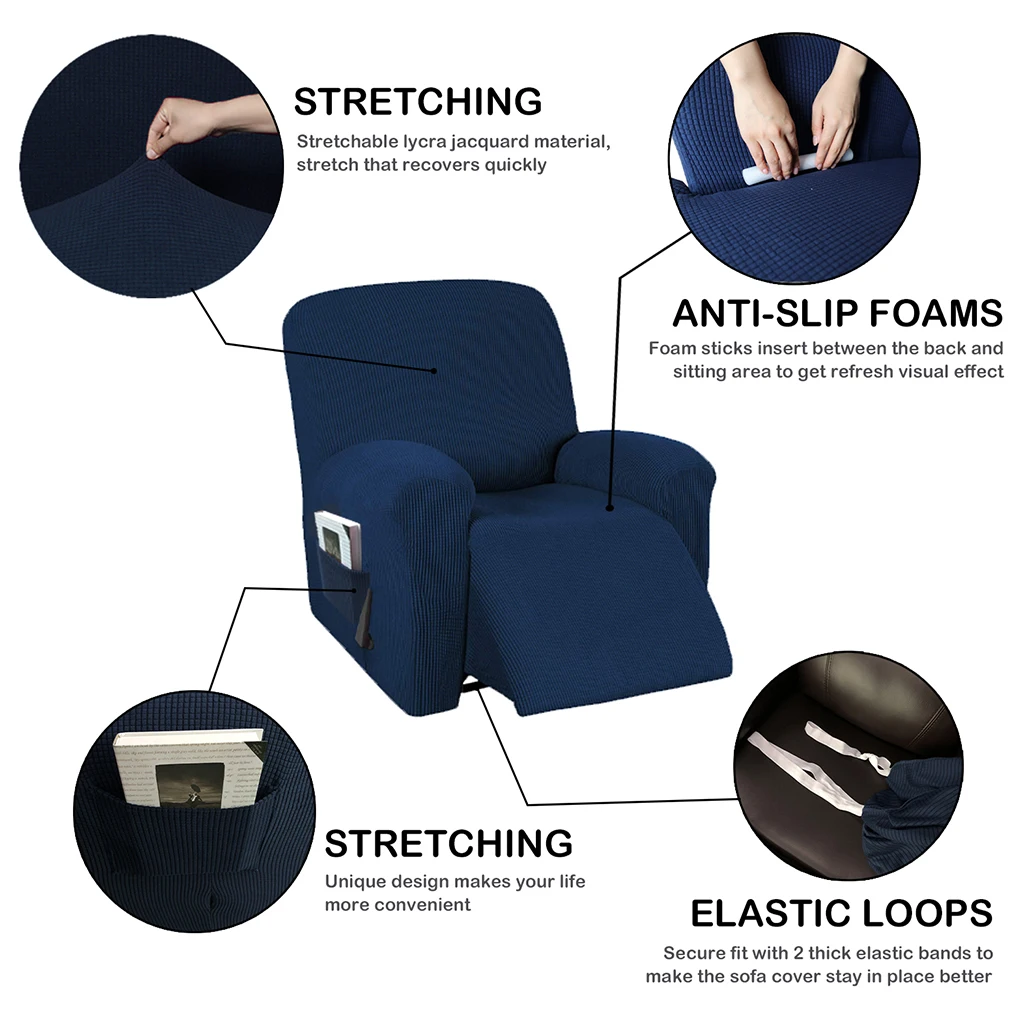 Elastic Sofa Recliner Cover Lazy Boy Slipcover High Stretch Sofa Cover Dirt-proof Armchair Recliner Slipcover Home Decor Elastic Sofa Recliner Cover Lazy Boy Slipcover High Stretch Sofa Cover Dirt-proof Armchair Recliner Slipcover Home Decor