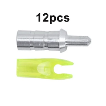 

Arrow Aluminum Pins Needles Plastic Nocks Tails Archery Hunting Sports Tools Kit