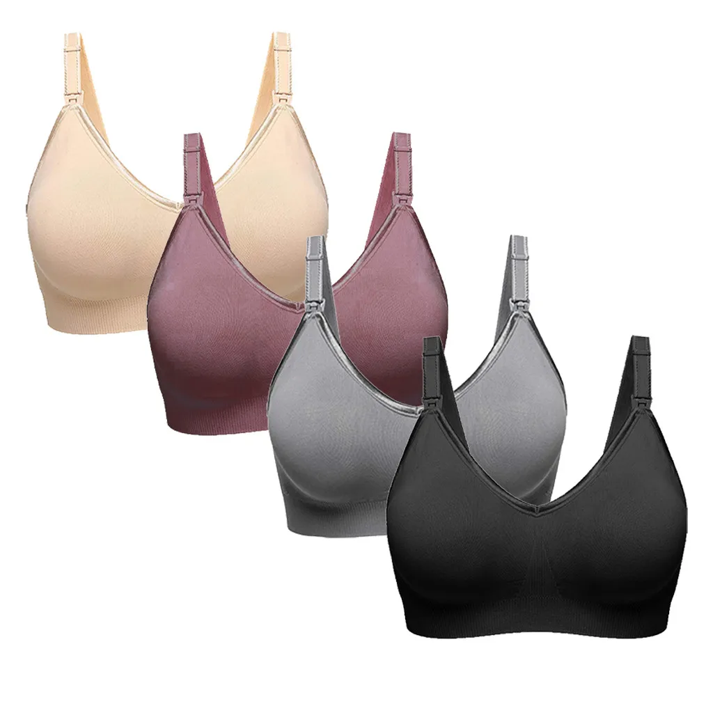 Woman Full Bust Bras Solid Seamless Nursing Maternity Bras Comfortable Sexy Chest Underwear Lingerie Biustonosz