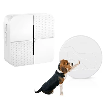 

1 Receiver & 2 Transmitters Hot Sale Pet Dog Training Wireless Door Bell Dog Doorbell Convenience Doorbell Touch Button
