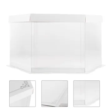 

1Pc Transparent Cake Box Fine Safe Chic Gift Container Carrier
