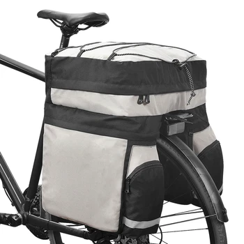 

60L MTB Bicycle Carrier Bag Rear Rack Bike Trunk Bag Luggage Pannier Back Seat Double Side Cycling Bycicle Bag 14590