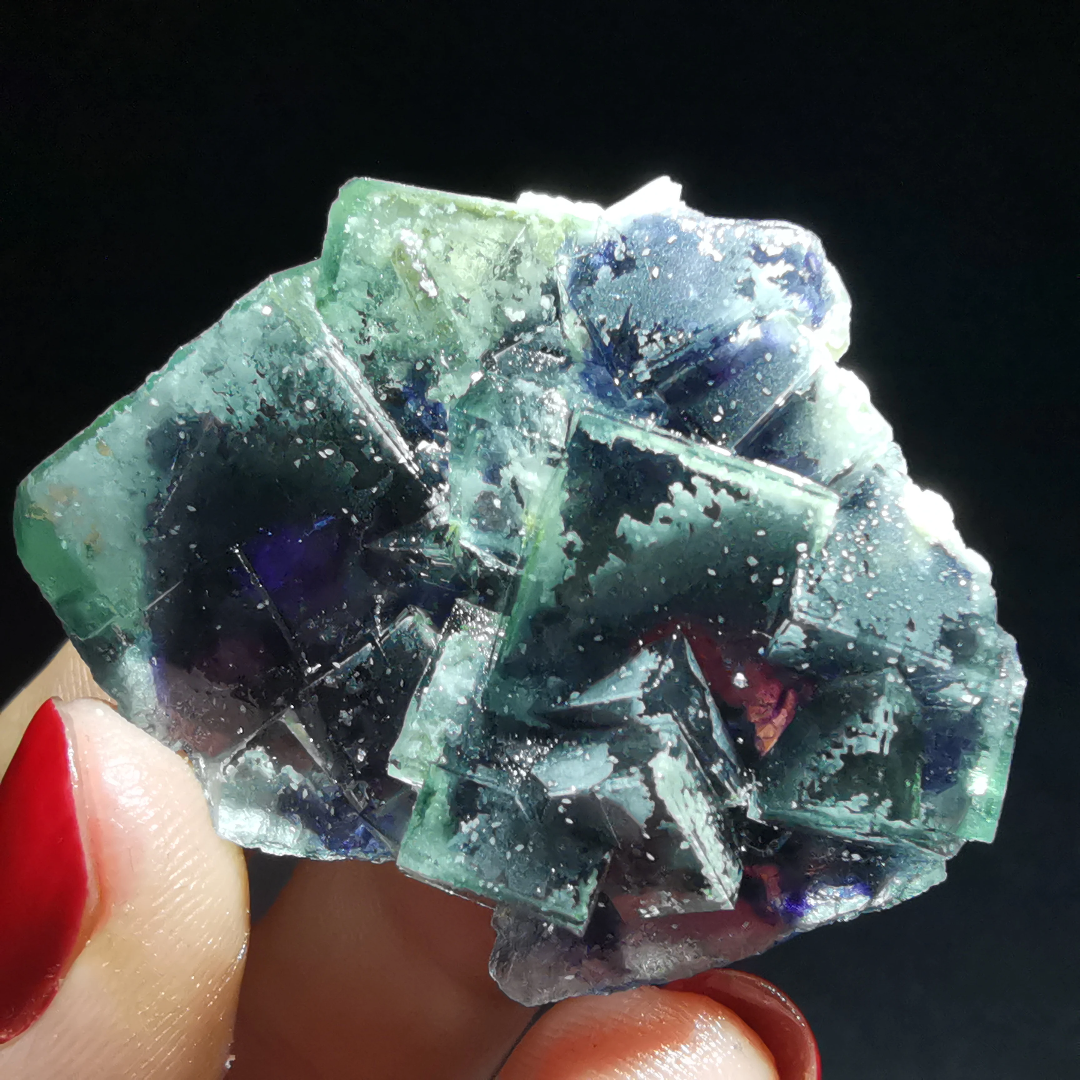 

31.3gNatural dream green fluorite mineral specimen healing energy CRYSTAL QUARTZ GEM original stone teaching home decoration