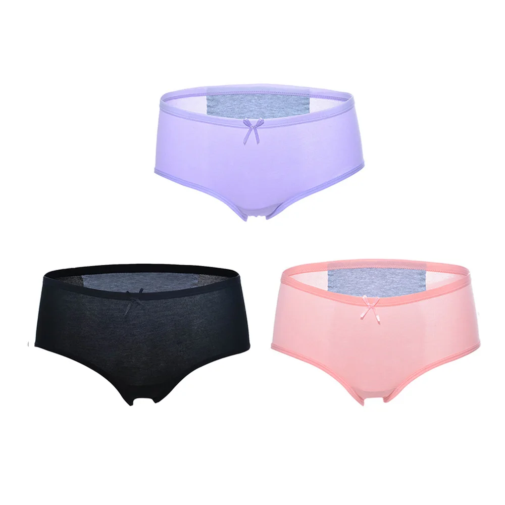 3pcs/Set Leak Proof Menstrual Period Panties Women Underwear Modal Ladies Lengthen Cotton High Waist Female Briefs Dropshipping - Цвет: 010508