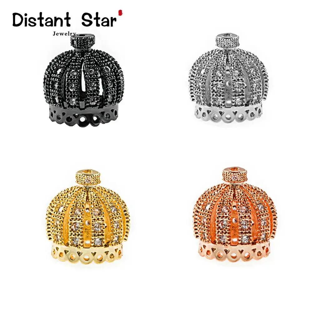 14*14mm Copper Cubic Zirconia Balls Beads Diy Jewelry Making Bracelet Necklace Accessories Finding model Hole