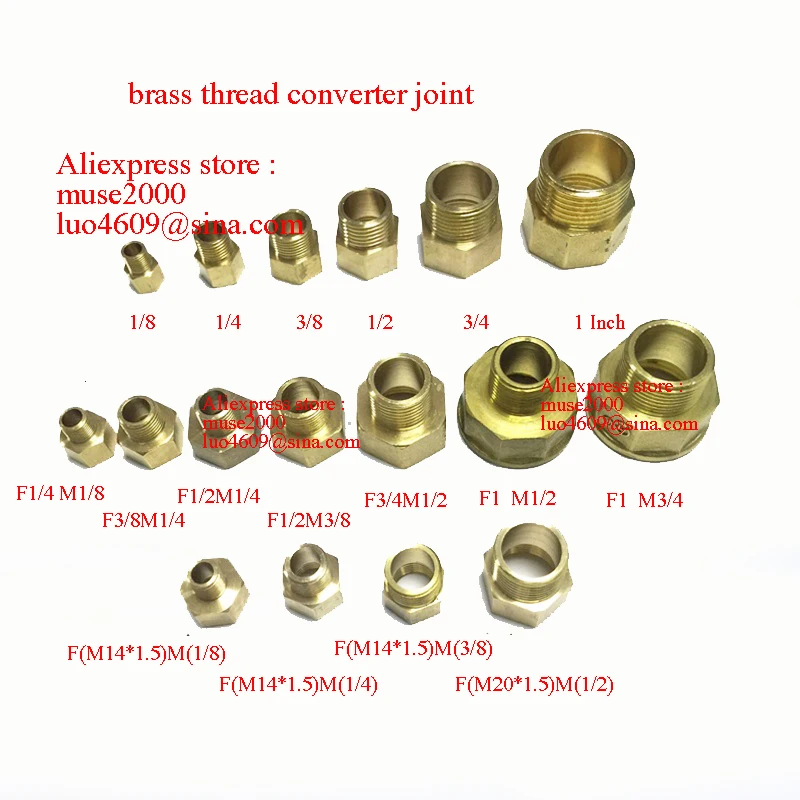 1/8 1/4 3/8 1/2 1 2 дюйма латунный женский мужской|brass coupler|pipe jointcopper pipe connectors |