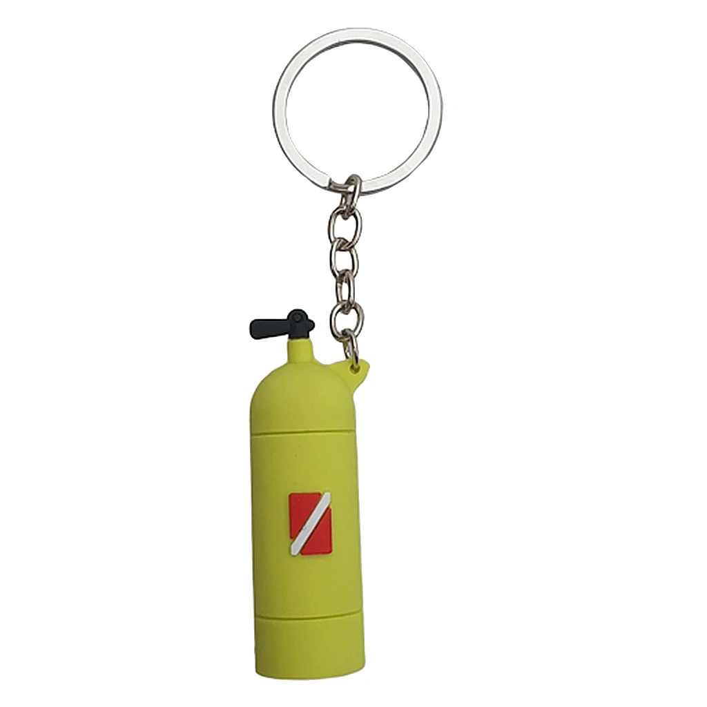Diving Tank Accessories Key Chain Dive Flag Keychain Keyring Diver Fans Charm Pendant Scuba Diving Accessories