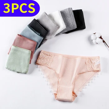 

3pcs Women Panties Cotton Female Underwear Sexy Tanga Lingerie Bragas Sexy lingerier Ropa Interior Femenina briefs Panty