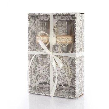 

2Ps/Set Crystal Wedding Toasting Champagne Flutes Glasses Drink Cup Party Marriage Wine Decoration Cups For Parties Gift Box