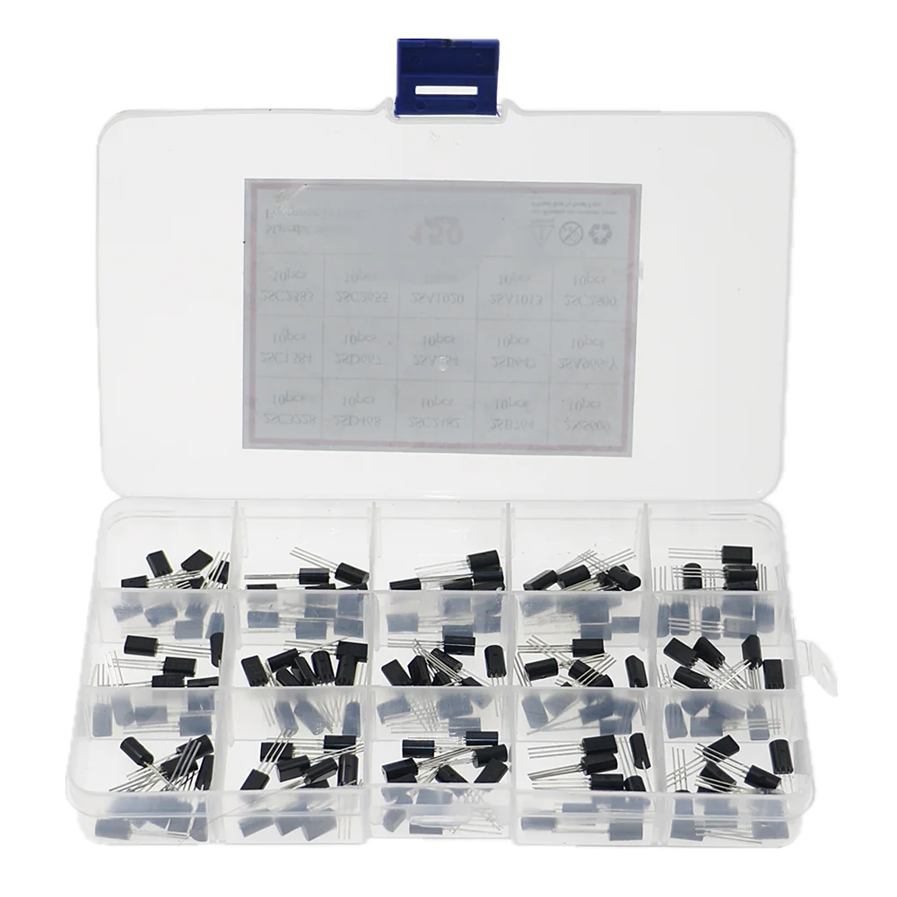 15Values TO-92L Transistor Assortment Kit 2sc3228 2sc2500 2sc2655 2sc1384 2sc2383 2sd468 2SC2482 2SB764 2SD667 2SA684 150pcs/set