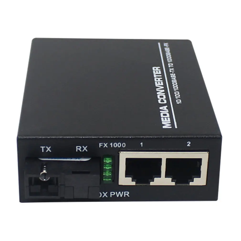 Htb-gs12-a Gigabit Optical 2 Fiber Transceiver Single Mode 1 Light Electric Converter | Компьютеры и офис