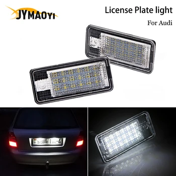

18 LED License Number Plate Light Lamp Tail Light 8E0807430A 8E0807430B For Audi A3 S3 A4 S4 B6 A6 S6 A8 S8 Q7 2001-2012 led