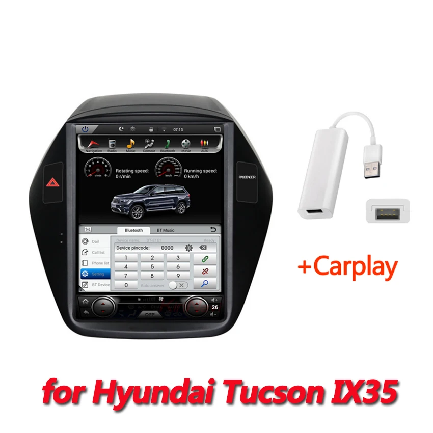 Liislee для hyundai Tucson IX35 Android мультимедийный плеер Автомобильный сенсорный экран gps навигация поддержка Carplay - Цвет: Add Carplay