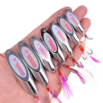

7/14/22g/28g/42g Artificial Laser Beveled Sequins Sequined Silver Spoon Lure Fishing Baits Sea Lures Tool For wobbler Spinner