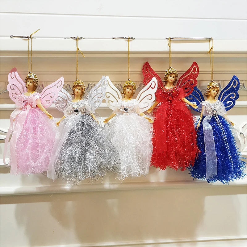 

Christmas angel doll 15CM high flying wings home decorations for christmas decorations wall decor new year decoration 2020